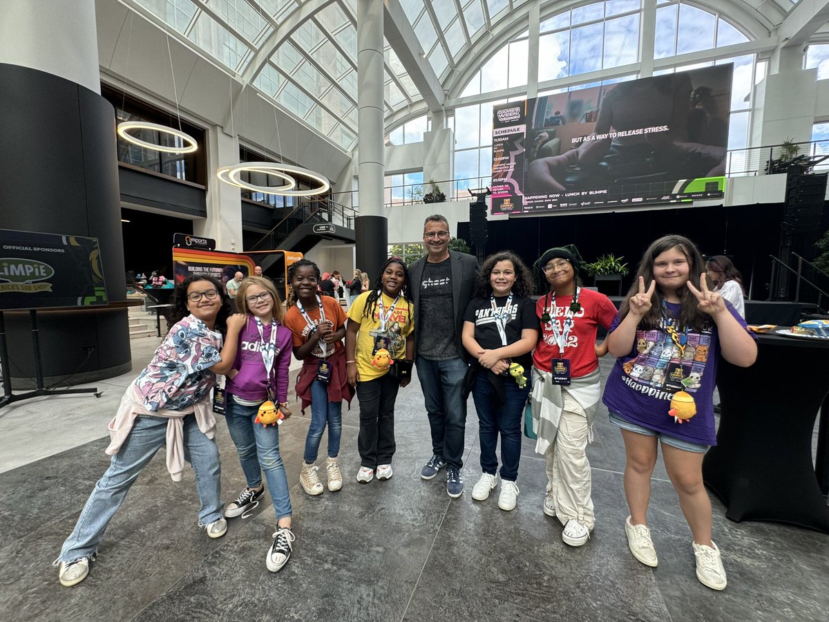 STEMandTech's tweet image. Wow! @PowersFerryES girls represented @CobbSchools today!They met women in esports and in STEM! @DrAdamCasey They know what it takes to be a gamer,game developer, event creator, digital media and more! 
Thank you @Hiphopedtecdiva and  @GhostGaming We can’t wait for next year!