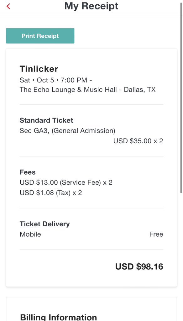 Selling: 2 Tinlicker with Pre-Show Passes
Date: 10/05/24
City/Venue: Dallas/ The Echo Lounge &amp; Music Hall
Price: $120 Venmo G&amp;S 

<a href="/TexasEDMFamily/">TEXAS EDM FAMILY</a> <a href="/DallasEDMFamily/">Dallas EDM Family</a> <a href="/TXRaveChasers/">Texas Rave Chasers</a>
