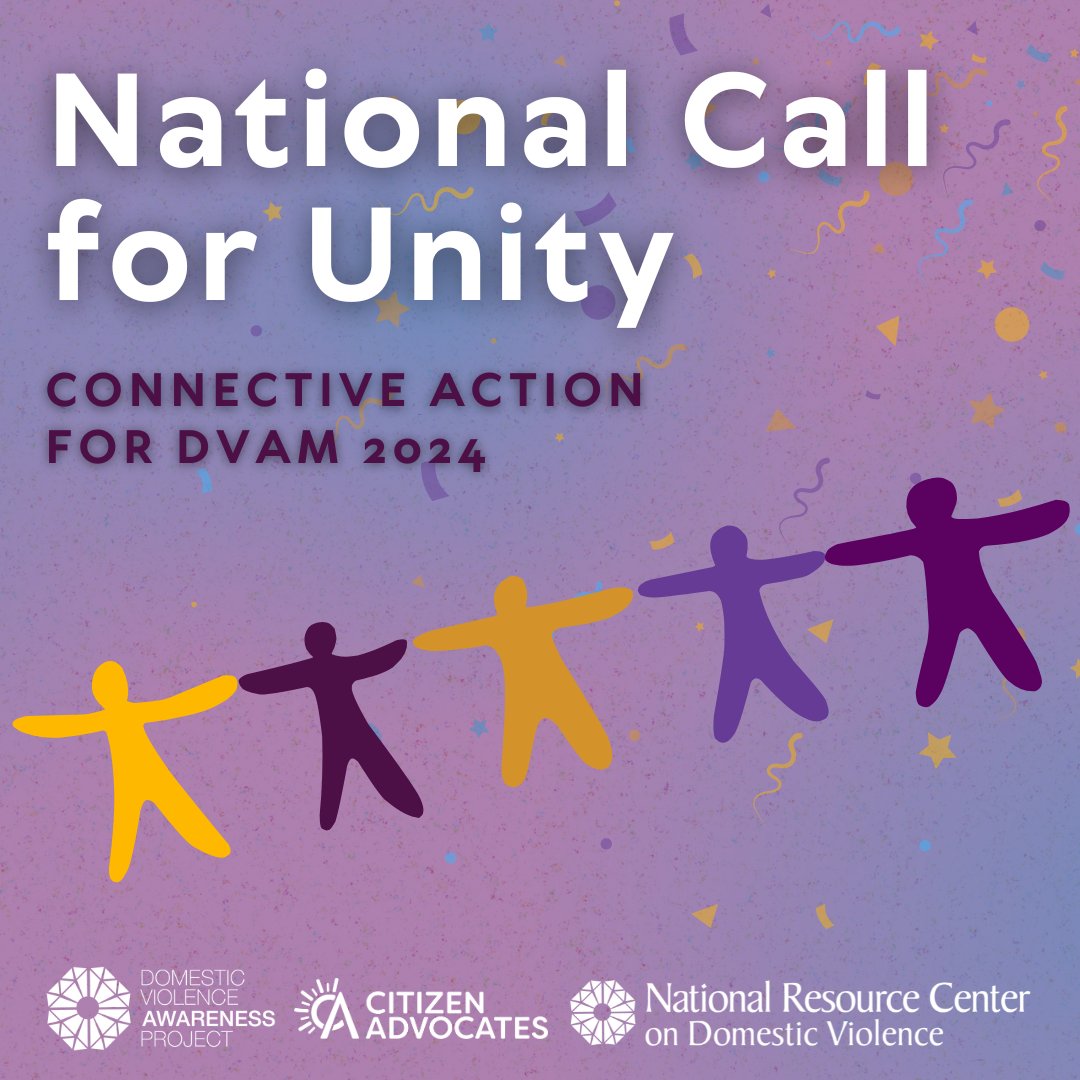 CitzenAdvocates's tweet image. 💜 October is Domestic Violence Awareness Month 💜

There is no survivor justice without racial justice. Together, we can create a safer, more just world for everyone. Join us this month in uplifting the voices of survivors and spreading awareness! 💜 #CallForUnity