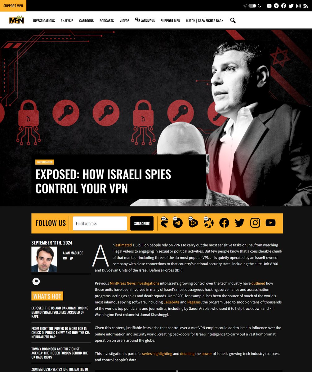 ronnie_barkan's tweet image. When you feel like you&apos;re protecting yourself online with: #ExpressVPN #CyberGhost #PrivateInternetAccess #ZenMate #IntegoAntivirus
...you&apos;re actually sending your data to Israeli monitoring services

For real privacy &amp;amp; security check out MASQ!
@MASQ_ai
masqbrowser.com 💙