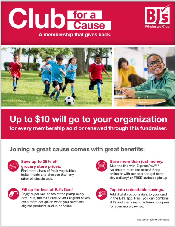 **SPECIAL MONEY SAVING OPPORTUNITY**
NEW BJ's Wholesale Club near Clay Terrace
•Purchase new BJ’s membership at discount price + BJ’s will give $10 to CWE!
•Sign Up or Renew: Call #: 800-313-8887 &amp; reference the promo code 809093
•NEW MEMBER Offer:  $20 - Club Card. (Reg $55)