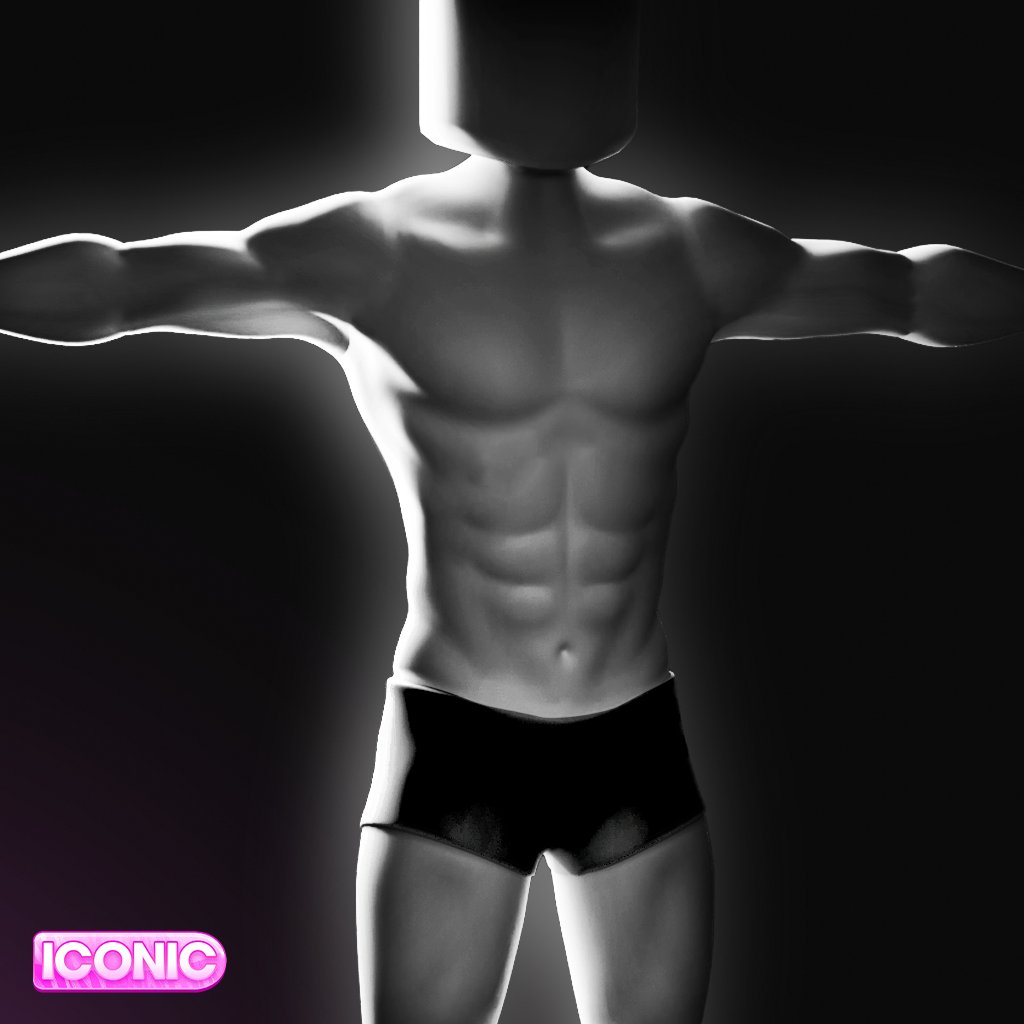 _IconicGame's tweet image. a quick look at the one of the male character options in ICONIC! 🎀
