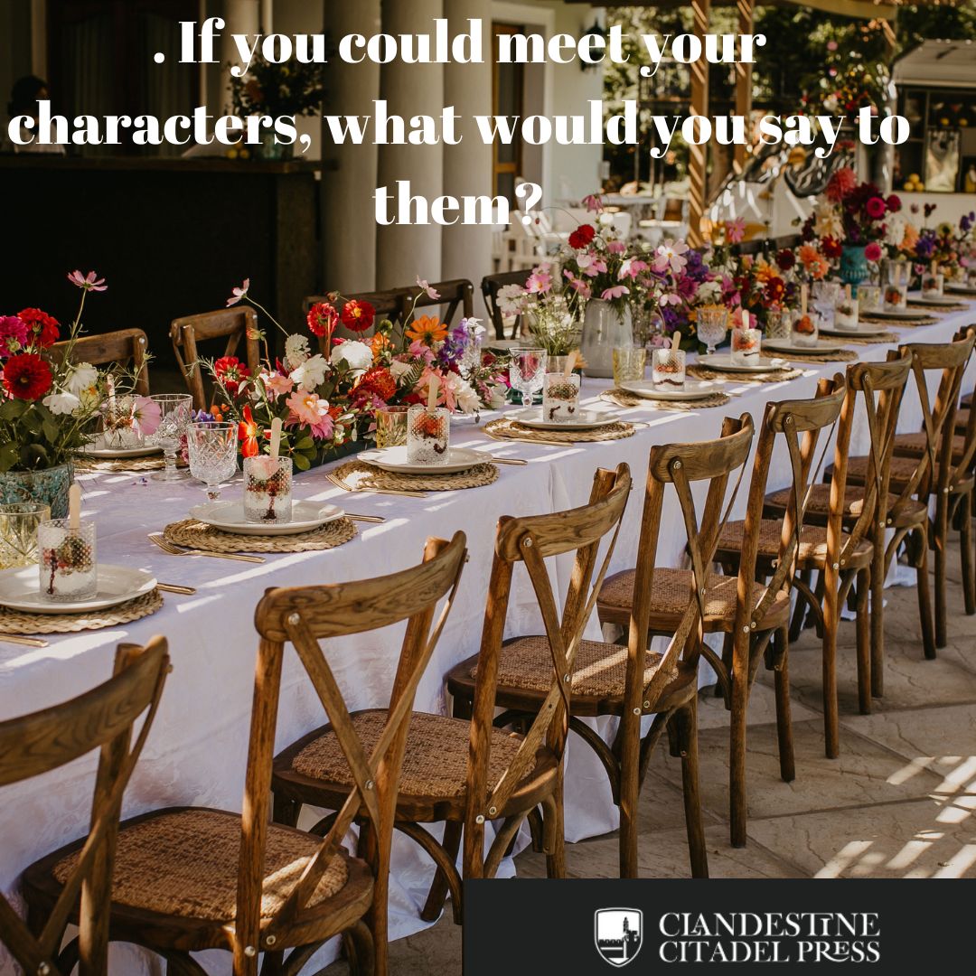 clandestine365's tweet image. If you could meet your characters, what would you say to them? 
I am really curious about the answers. Let us know in the comments.

#characters #maincharacters #funquestions #writers #authors #aspiringauthors #publishing #weloveauthors #scifiauthors #fantasyauthors