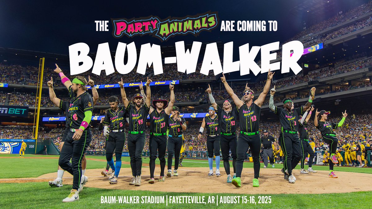 The "Greatest Party in Sports" is coming to Baum-Walker Stadium in 2025! 🤘