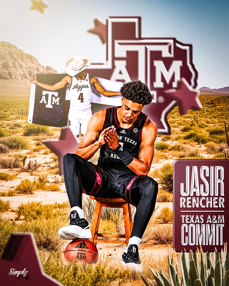 simplyy_bball's tweet photo. 4⭐️ Jasir Rencher has committed to Texas A&amp;M @JasirRencher https://t.co/yQGvYe6nEp