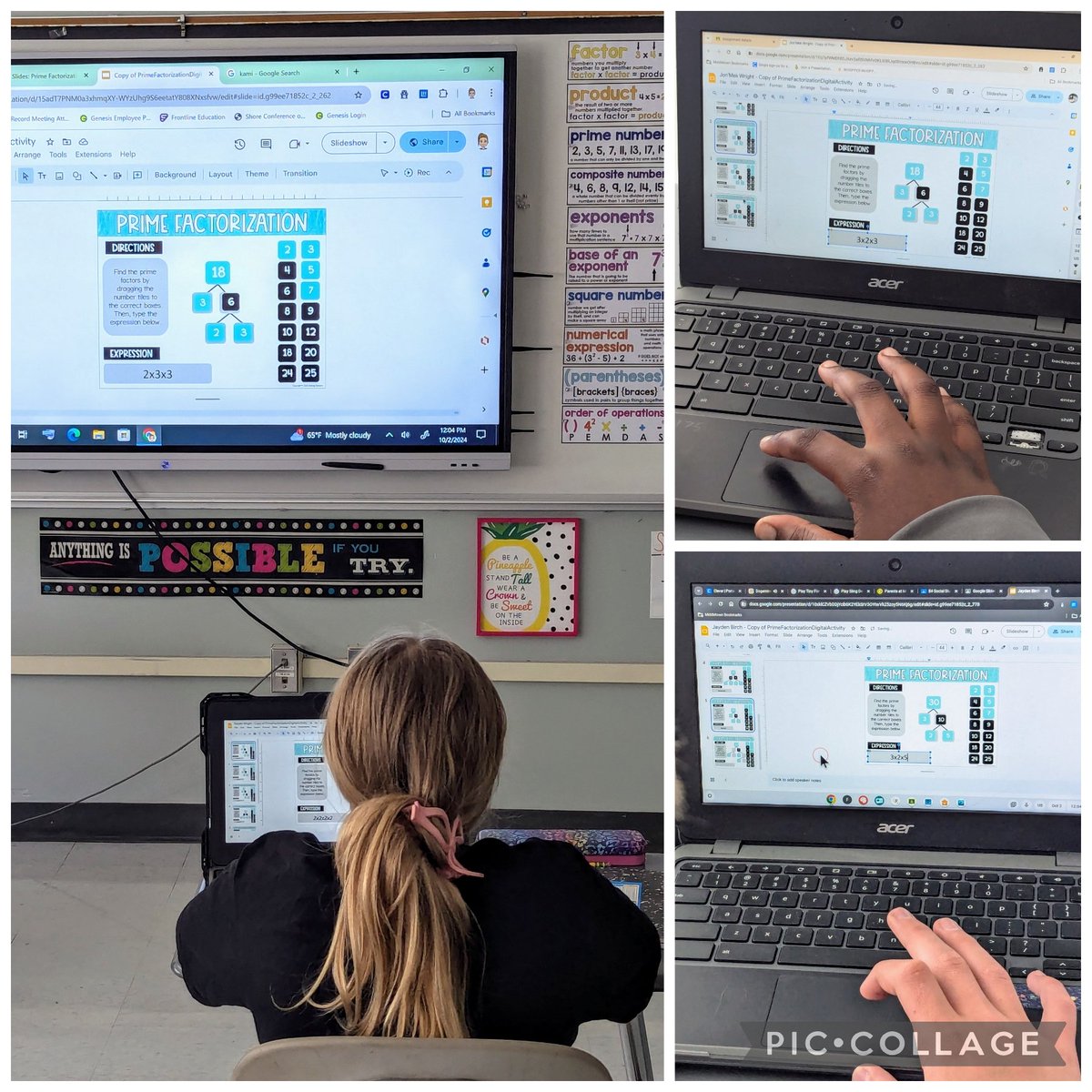 6th grade SS had fun practicing Prime Factorization using digital factor trees! <a href="/MsSmithTMS/">𝚂𝚑𝚊𝚗𝚗𝚘𝚗 𝚂𝚖𝚒𝚝𝚑</a> <a href="/thorne_ms/">Thorne Middle School</a> <a href="/ThorneGuidance/">Thorne Guidance</a> <a href="/MTPSpride/">Middletown Township Public Schools</a> #180WaysLionsLead #MTPSPride