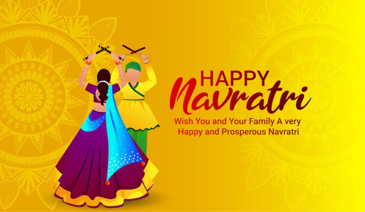 Happy Navratri to all those celebrating over these next nine days 💃