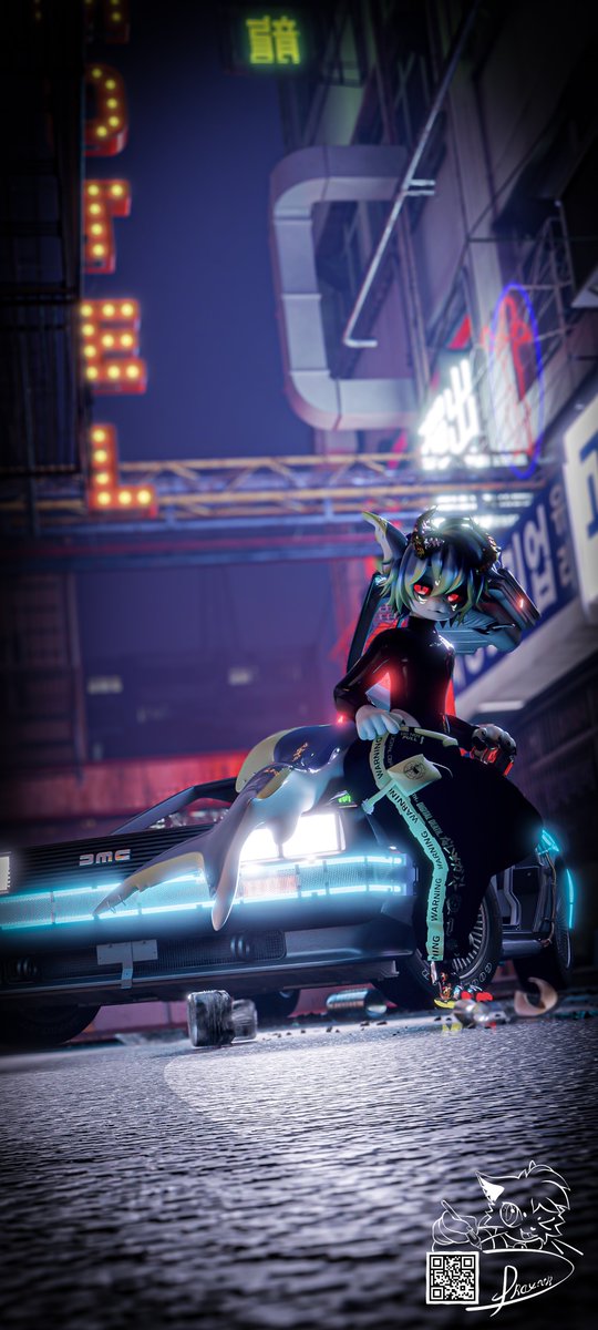 Finished #blenderrender's for <a href="/saber_moons/">Saber Moons</a>!
Need a commission render done? Lmk! :3  

#blender #render #rendering #3dartwork #furryartist #furryartwork #furries #furrycommunity #cute #vrchat #adobe #lighroom #3d #photography #shark #sabrean #sabreanavatar #latex #delorean #cars