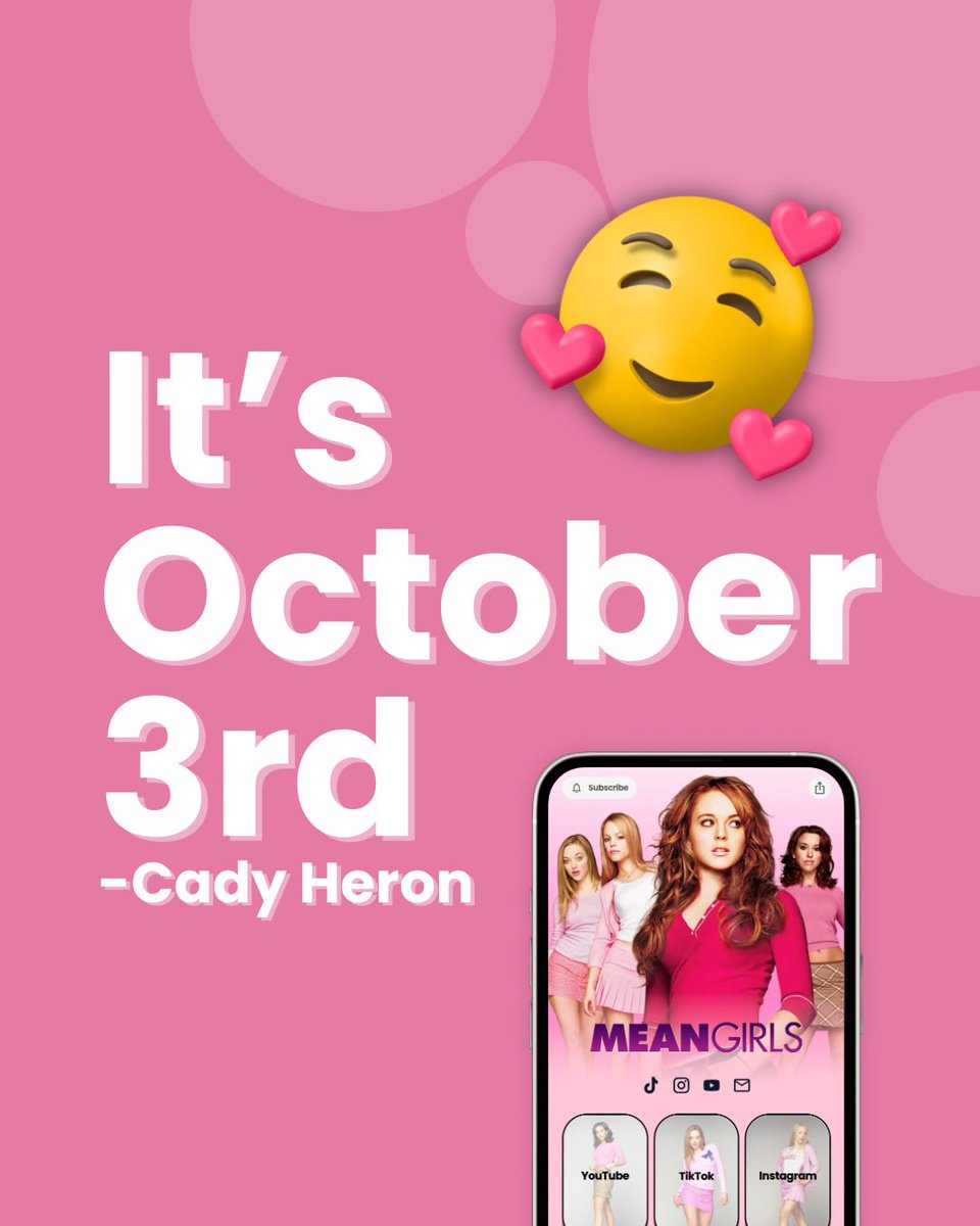 beaconsai's tweet photo. โThatโs so Fetchโ is what Gretchen would say about this amazing Link in Bio page we made ๐ Happy October 3rd Queens! ๐ธ๐ฅฐ
Make your own beacons page just like this at the link in our bio ๐
https://t.co/eNO0c8aoyZ
#thatsofetch #meangirls #itsoctober3rd #october3rd #onwednesdayswewearpink #beacons
