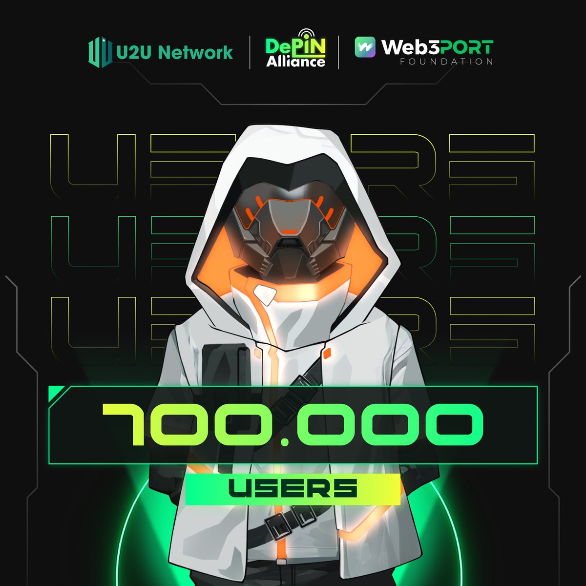 ⚡️ 700K Strong: DePIN Alliance Breaks Another Barrier! 

The #DePIN network just got a serious upgrade-we’ve officially reached 700,000 active users! 🔥 Whether you’re building, mining, or gaming, our growing community is driving the decentralized future of digital