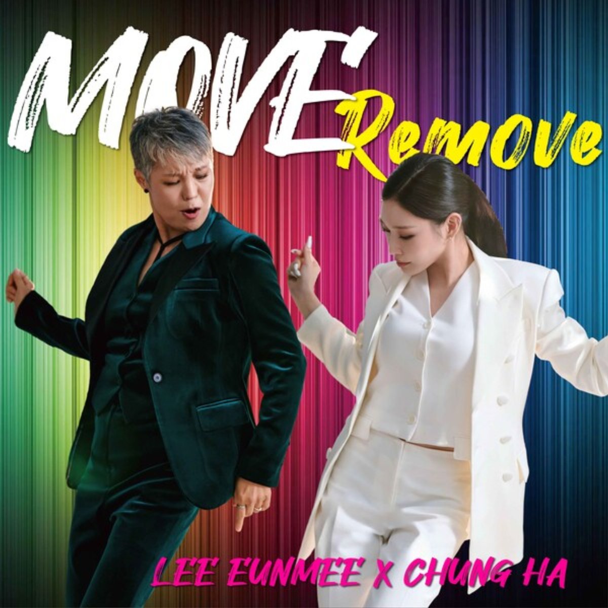 The collaboration of 2 divas 'Move Remove' will be released this evening. Who does not know 'I have a lover' by Lee Eunmee and 'Gotta Go' by Chungha. I am so hyped up for this one in a lifetime encounter. What a time to be alive!