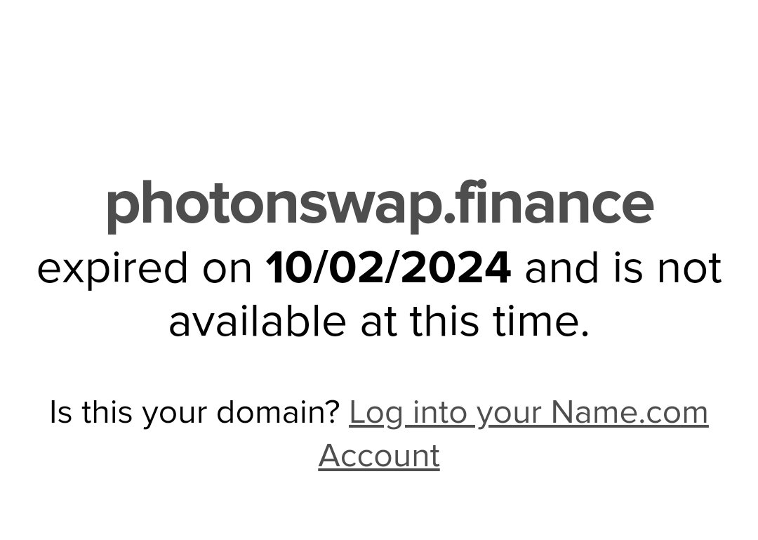 We regret to inform the #RedlightLLC community that <a href="/photonswap_fi/">PhotonSwap.Finance</a> has went offline as of 10/02/2024. 🥵

Photonswap is where our community trades $Mp9 and we want to assure the community that your funds are SAFU 💯👊

🤔What does this mean for the holders of #Mp9token?

It means