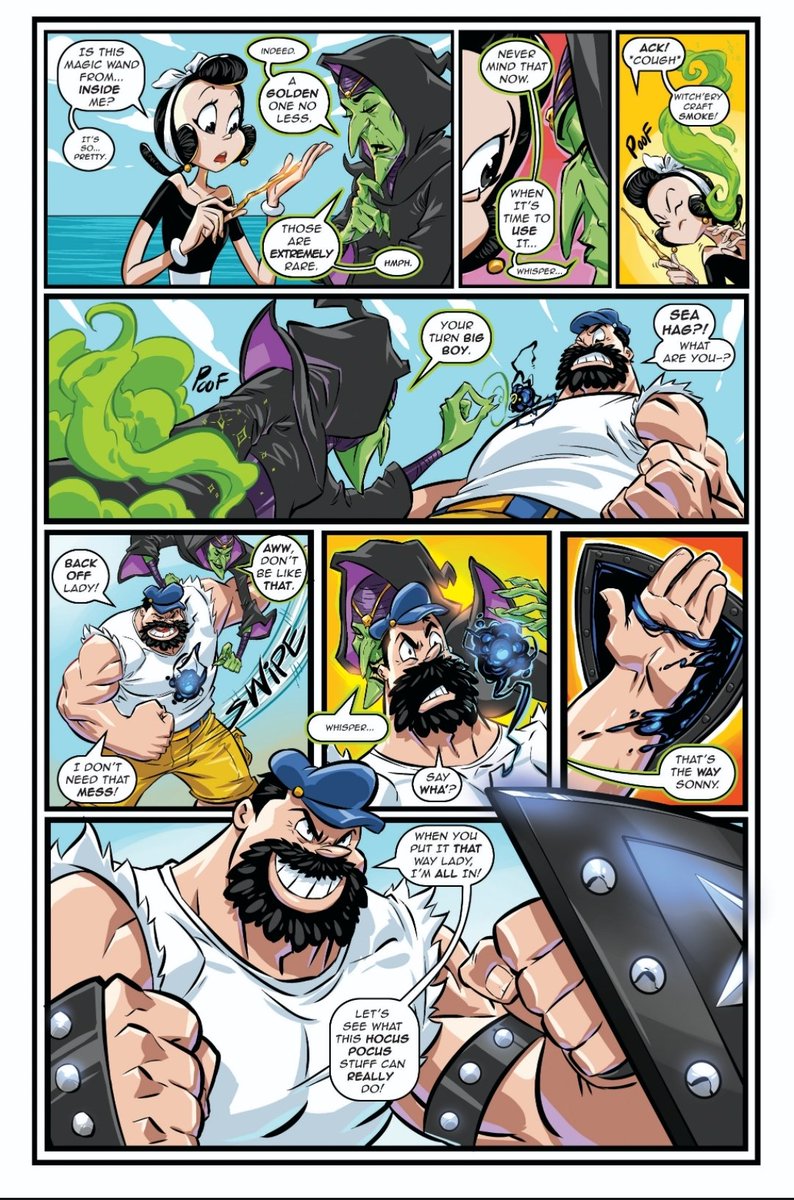 **Swaptober-Art Challenge 2024 has begun! (9th year Anniversary)

#3 Featuring Bluto. 

Also, check out some pages from the newly released EyeLie Popeye issue #2 (In Stores today! ) I had fun with this one, so definitely check it out. But it online here: massivepublishing.com/products/eye-l…