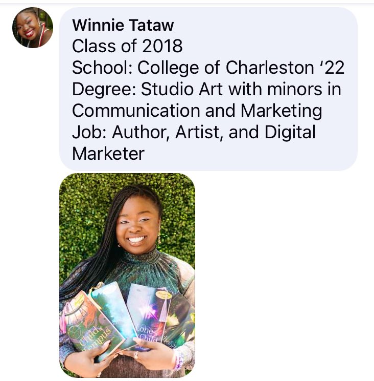 zerdob's tweet image. Beyond the Castle 🏰 
@WHS_Redhawks c/o 2018 alum @WinsBooks Winnie Tataw recently published her 5th book and is now set to launch her own tv series that will be broadcasted nationwide.  Congratulations! 👏🏾
News interview link:

m.youtube.com/watch?v=WVDU92…