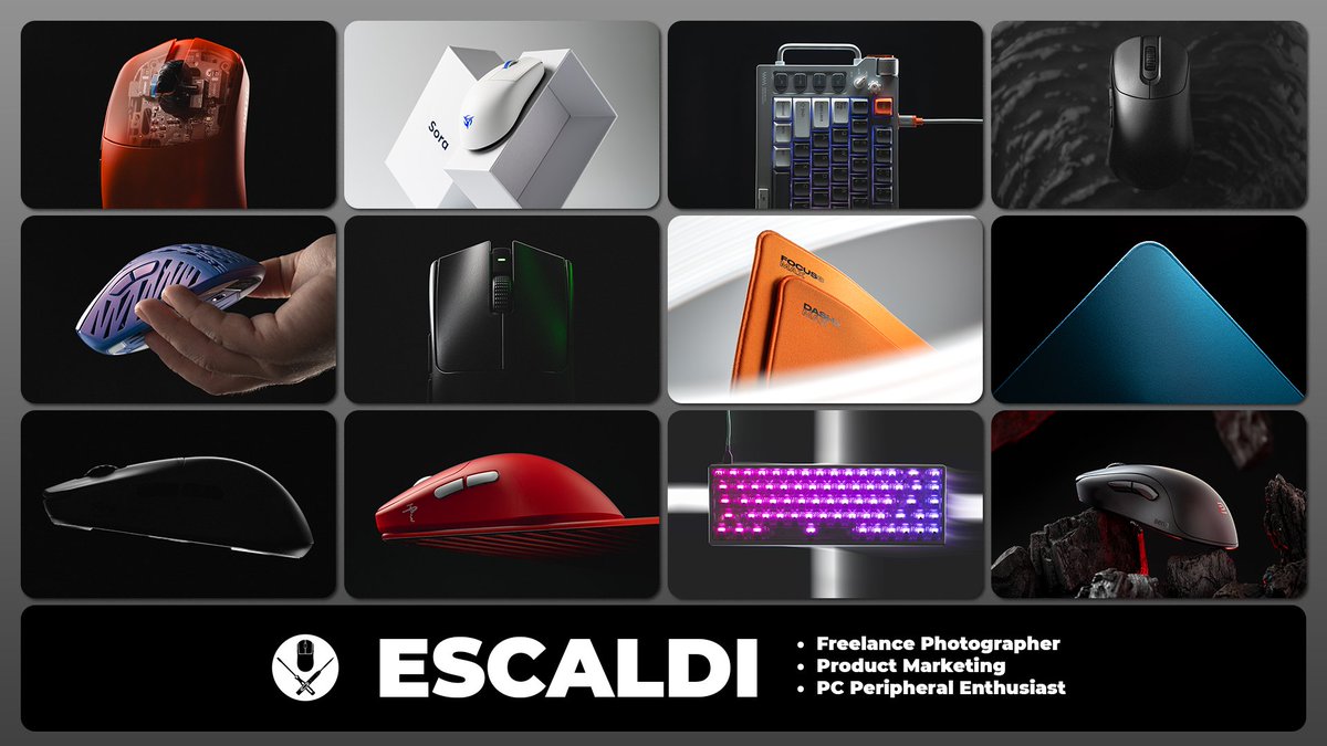 Escaldi's tweet image. Hey there! I’m Escaldi, a gaming and PC peripherals enthusiast passionate about product photography, content creation, and community building.

Here, you&apos;ll find reviews, unboxings, and product photography. Follow along for insights, tips, and all things gaming tech!

If you’re a…