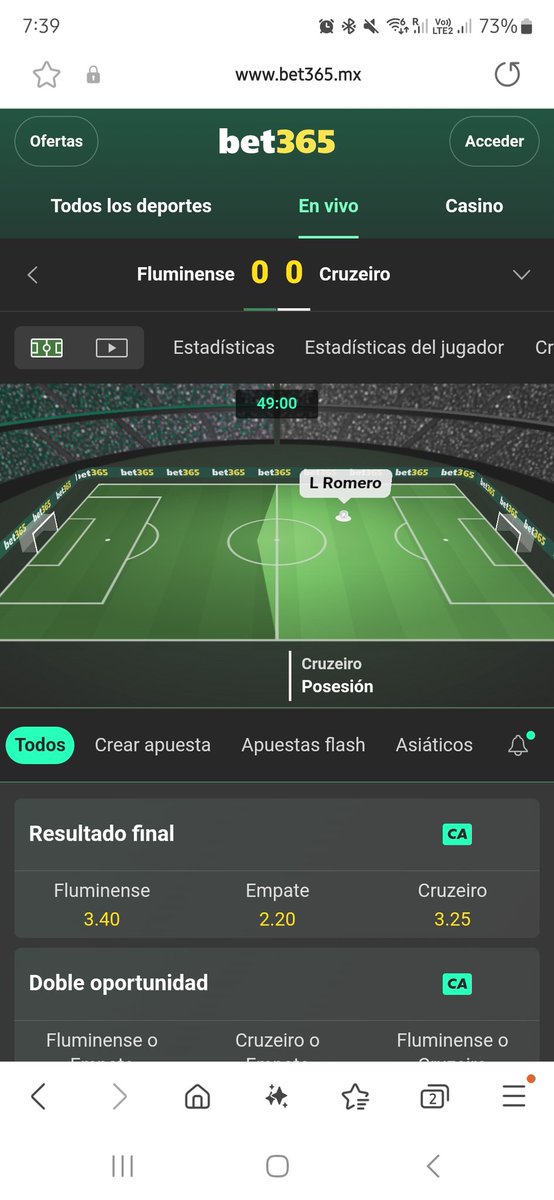 RobertoMQP's tweet photo. Último del día Fluminense Vs Cruzeiro #bets #odisea Over 0.5 (1.5) https://t.co/xNcoq2T0v2