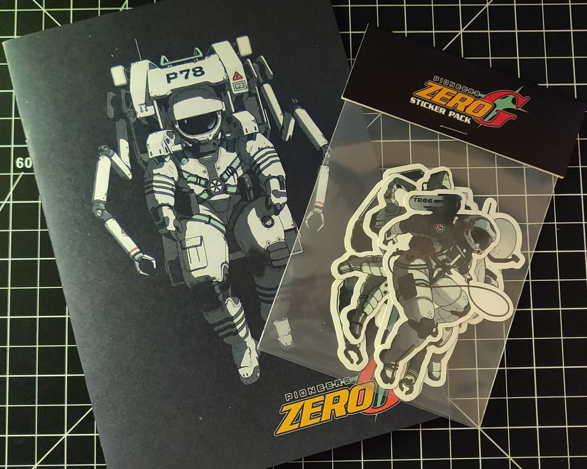 Just picked up this cool little art zine and sticker pack from @davey_perkins. Definitely recommend for space and sci-fi fans.