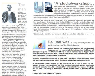 In my notebook: A text &amp; image intertwined interface, where the work can be paged through via one of 3 tracks, eventually leads into an immersive sit-down-with-a-book quality where a subtle rhythm underlies the whole  --I'm still working on this...  narrabase.net/notebook24/mal…