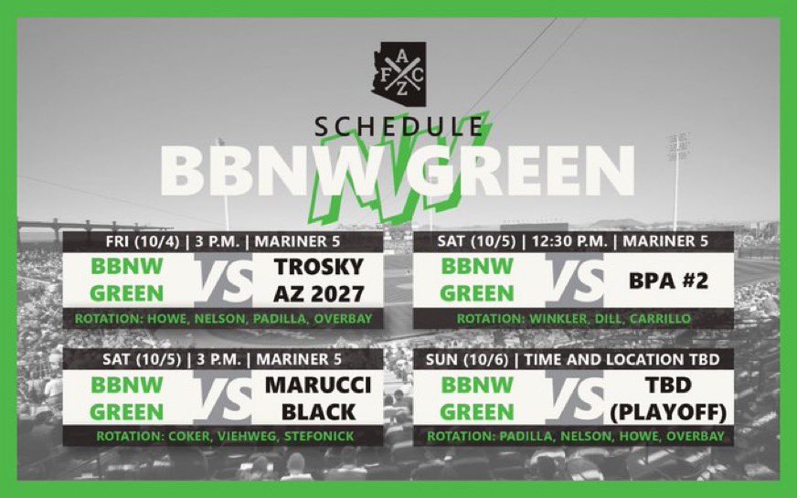 Brendan Winkler β27 RHP/INF (@brendanwinks) on Twitter photo Excited to pitch this weekend with Baseball Northwest at the sophomore fall classic!
I will be starting game 1 on saturday against BPA
<a href="/BaseballNW/">Baseball Northwest</a>
<a href="/JRudd_Scout/">Josh Rudd</a>
<a href="/gabe_alfaro23/">Gabe Alfaro</a>
<a href="/jakerobbins49/">JAKE ROBBINS πΊπΈ</a>
<a href="/FlatgroundApp/">FLATGROUND Pitching</a>
<a href="/coachdallaswick/">Dallas Wicklander</a>
<a href="/OPPtraining/">Optimal Power Performance</a>
<a href="/wafcabaseball/">Washington FCA Baseball</a>
<a href="/basevolleydad/">Bruce Glenn</a> Excited to pitch this weekend with Baseball Northwest at the sophomore fall classic!
I will be starting game 1 on saturday against BPA
<a href="/BaseballNW/">Baseball Northwest</a>
<a href="/JRudd_Scout/">Josh Rudd</a>
<a href="/gabe_alfaro23/">Gabe Alfaro</a>
<a href="/jakerobbins49/">JAKE ROBBINS πΊπΈ</a>
<a href="/FlatgroundApp/">FLATGROUND Pitching</a>
<a href="/coachdallaswick/">Dallas Wicklander</a>
<a href="/OPPtraining/">Optimal Power Performance</a>
<a href="/wafcabaseball/">Washington FCA Baseball</a>
<a href="/basevolleydad/">Bruce Glenn</a>
