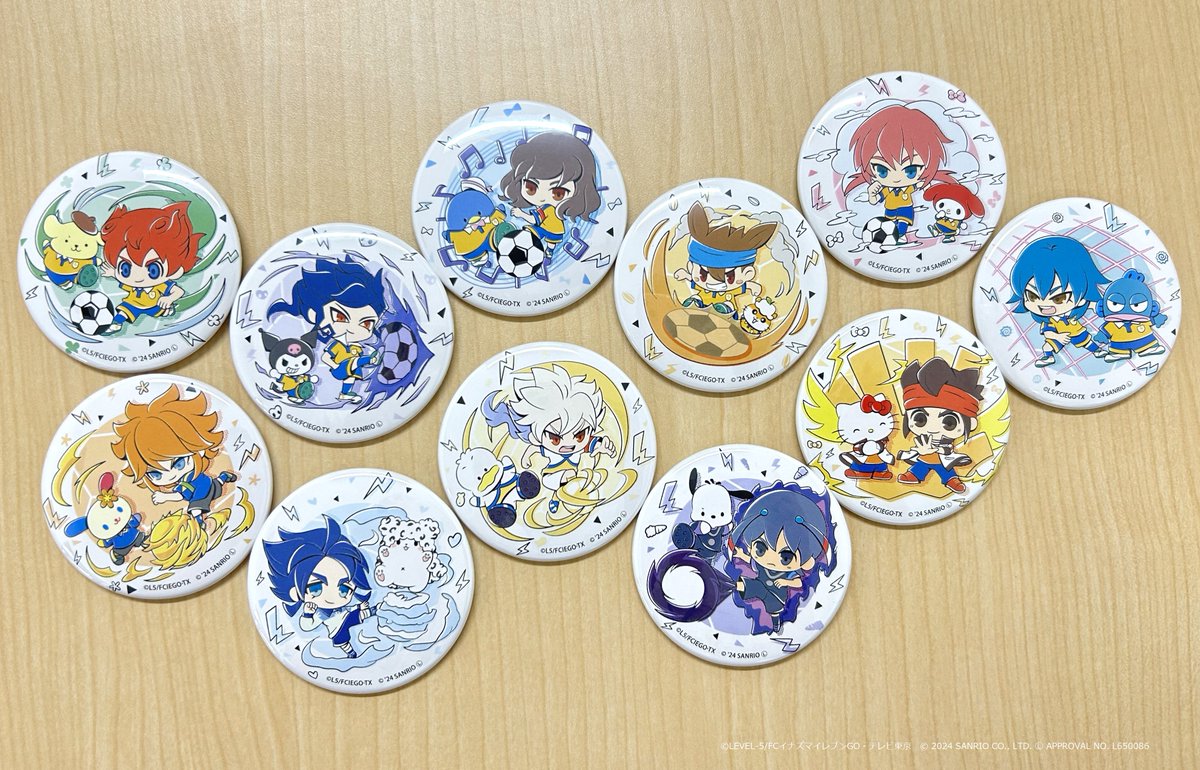 ⚡️#イナズマイレブンGO×#サンリオキャラクターズコラボ⚡️ コラボ
