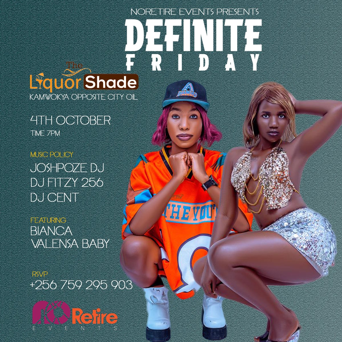 Noretirevents's tweet photo. We go again tonight 🕺🏽🕺🏽
Joins us for the official Sheebah after party at Liquor Shade. 
Free entrance 
Reserve your corner now!

#DefiniteFriday, No sleeping today 🤝😂🥃 
Kick off 7pm https://t.co/BdisAKF23z