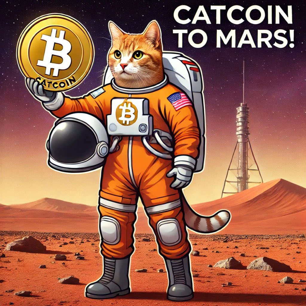 Catcoin_CTO's tweet photo. 🚀🐱 CatCoin’s got 9 lives, and it’s using every single one to rocket to Mars! 🌕💫 The ultimate community meme token is ready for liftoff! #CatCoin #MarsBound #MemeToken https://t.co/H3WCgimeWI