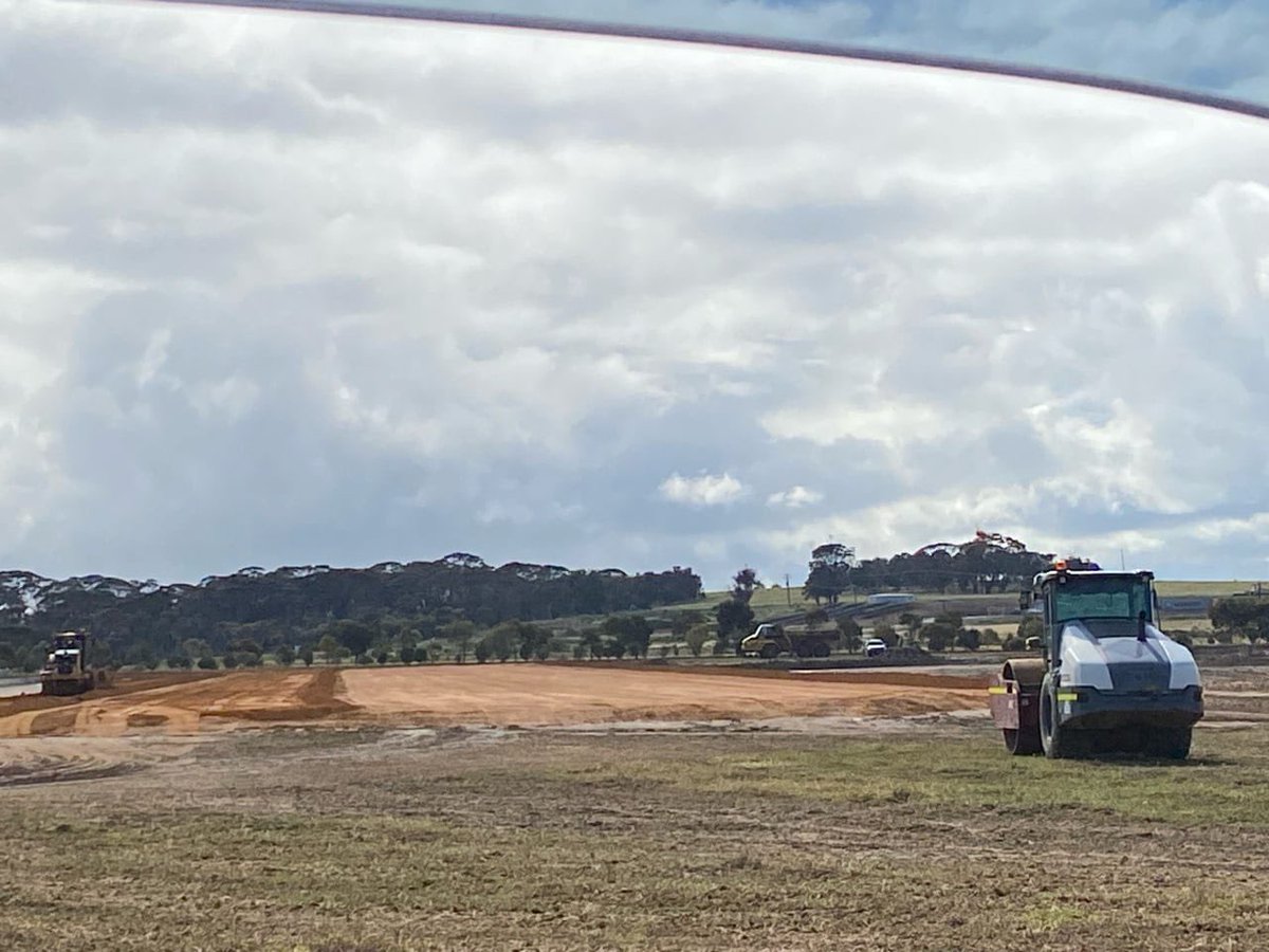 Wagin site update. Weighbridge installed. 1 of 3 pads complete. Still holding our breath till all complete but full faith in our team of contractors.