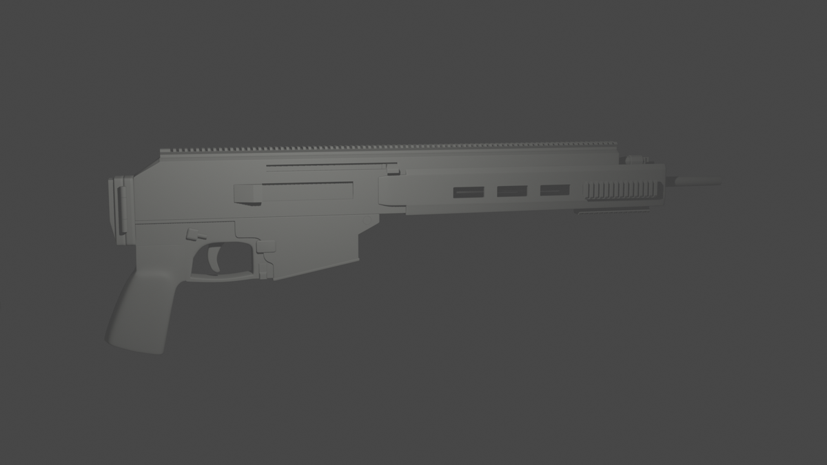 DocCelsius's tweet image. I designed a gun, somewhat, because I wanted to. Modeled from the ground up. Fucked up in some places but oh well will get back to it later.
Couldn't decide on a stock design, all features are rough ideas.