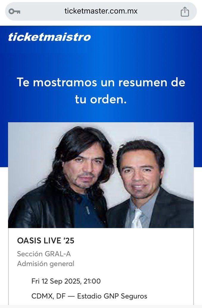 Tickets pa'OaSisters... Checked! Ahora sí a escuchar JuanDeWorld!