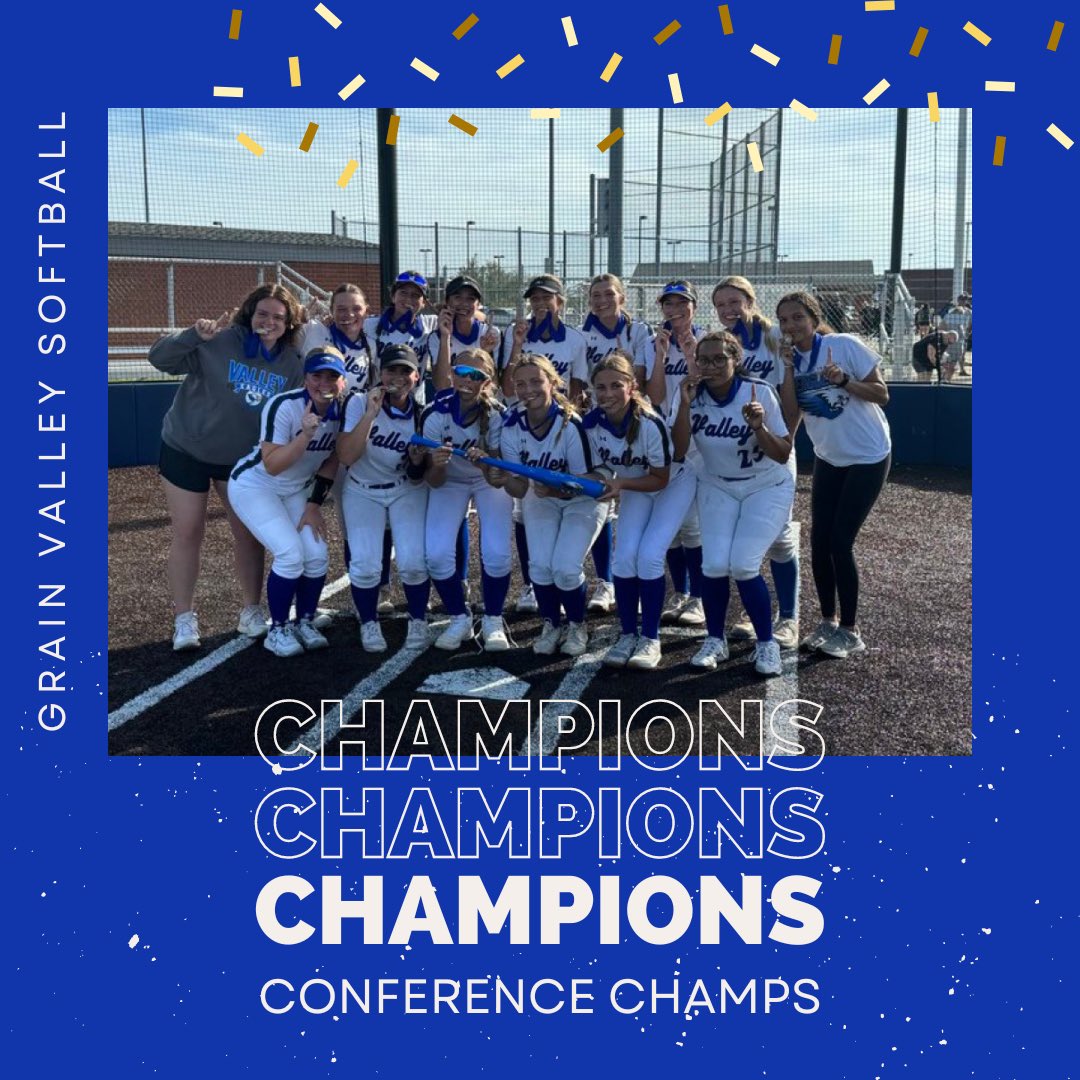 Valley Sports (@valley_sports22) on Twitter photo With Grain Valley’s victory over Chrisman and Platte County’s loss to Fort Osage, your Grain Valley Eagles are Conference Champs!!!
<a href="/GVsftball/">🥎 GVHS Softball 🥎</a> <a href="/GVHSActivities/">GVHS Activities</a> <a href="/MSMK_Fuzz/">Tyler “Fuzz” Taylor</a> <a href="/MSMK_Riley/">Riley Spencer</a> <a href="/metrosports_mk/">Metro Sports MoKan</a> With Grain Valley’s victory over Chrisman and Platte County’s loss to Fort Osage, your Grain Valley Eagles are Conference Champs!!!
<a href="/GVsftball/">🥎 GVHS Softball 🥎</a> <a href="/GVHSActivities/">GVHS Activities</a> <a href="/MSMK_Fuzz/">Tyler “Fuzz” Taylor</a> <a href="/MSMK_Riley/">Riley Spencer</a> <a href="/metrosports_mk/">Metro Sports MoKan</a>