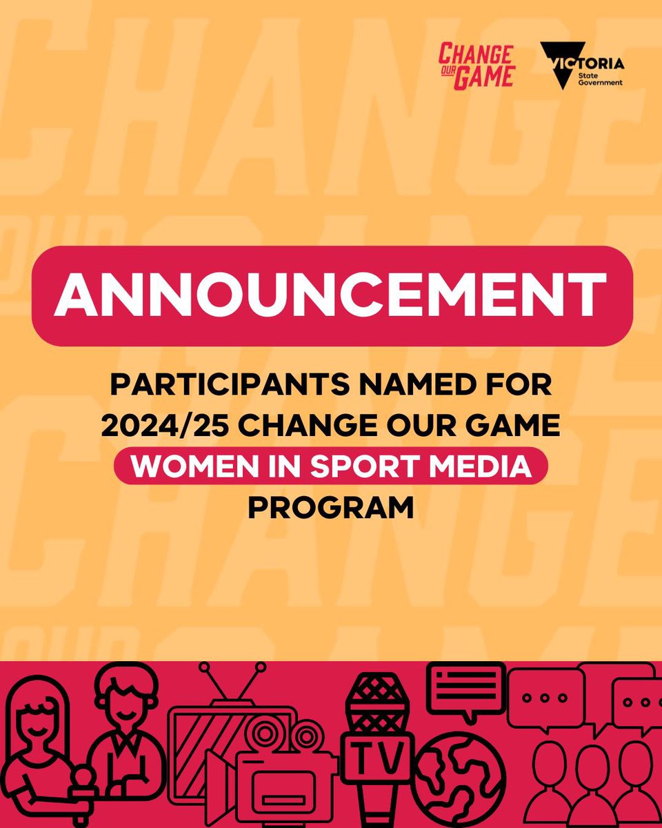 ChangeOurGame's tweet image. Drumroll 🥁
We’re excited to announce our #ChangeOurGame Women in Sport Media - Adcancing Career Round - class of 2024/25! 🙌
Full list of participants here: bit.ly/3TVOO9D