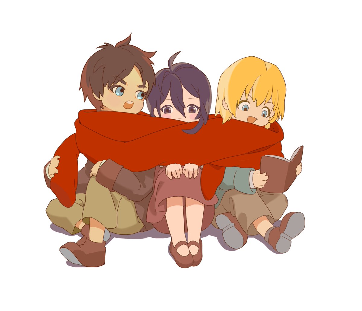 #최애들👩‍❤️‍👨 #진격의거인 #빨간목도리😭