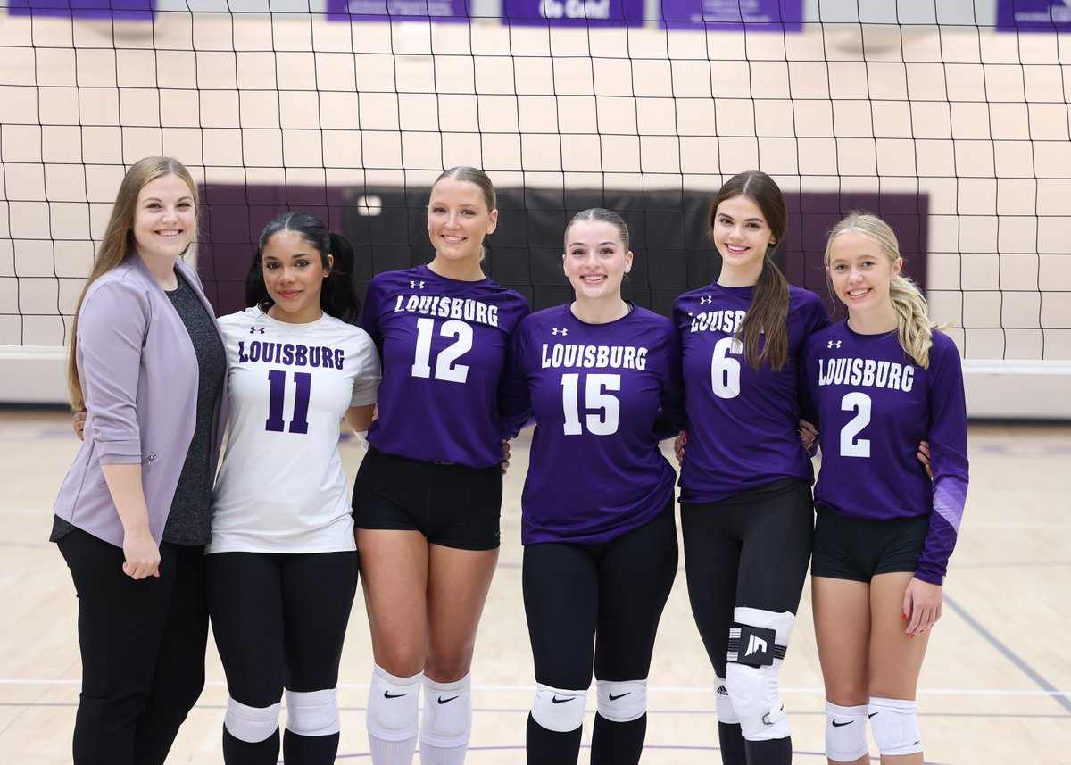Congrats to Louisburg seniors Aspen Coulter, Katie McKain, Ally Brown, Evyn Richardson and Jaden Bentz as they were honored tonight on Senior Night. Thank you ladies for all you have done for the program!