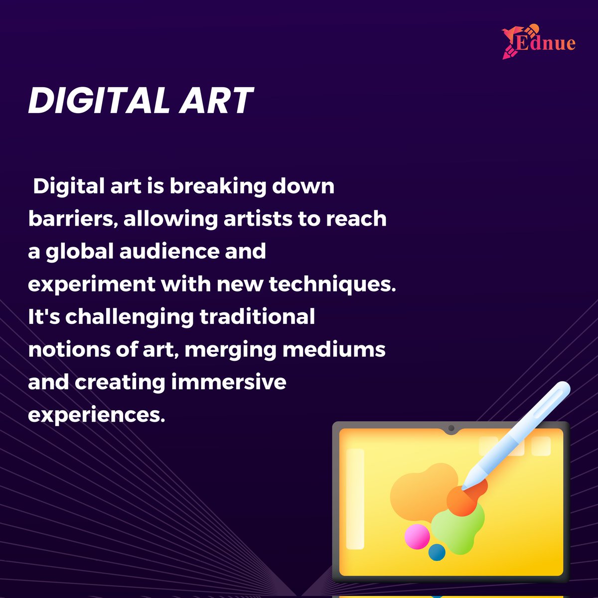 ednuetech's tweet photo. 🌟 When Art meets Algorithm 🌟

Digital art, 3D printing, and virtual reality are transforming creativity as we know it. Imagine galleries where art is not just seen but experienced—where technology breathes new life into every piece.

 #DigitalArt #3DPrinting #VirtualReality https://t.co/E5A6umZgqY