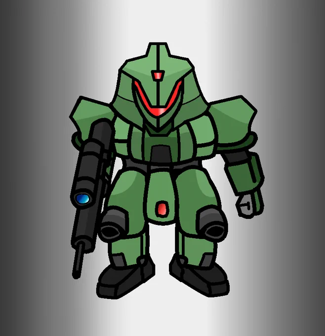 #イラスト #ロボット  適当に描いたヤツ。 
