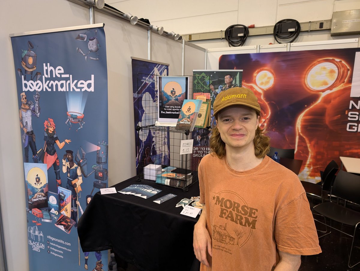 We're here at booth 1F320 for the second day of Essen Spiel with the_bookmarked RPG - come say hi and learn how to turn any book into a spellbook!! #the_bookmarked #essenspiel2024 #games #TTRPGs