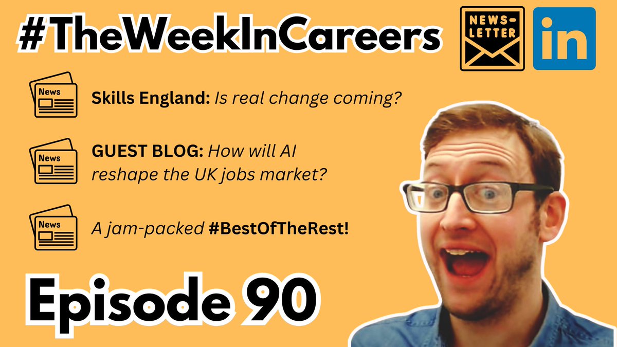 📰#TheWeekInCareers is HERE!📰

In this week's newsletter, we talk Skills England, there's a GUEST BLOG from Sonder Training Group and a jam-packed #BestOfTheRest!

linkedin.com/pulse/theweeki…

Come join the 4500+ subscribers who are already part of the #TheWeekInCareers community!