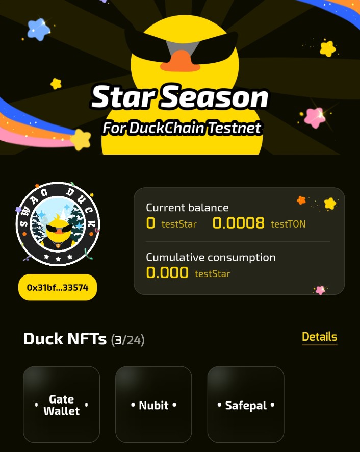 Tap2EarnBot's tweet photo. Get Free NFT and #Airdrop

Duck chain Testnet Airdrop 
Mint Free 3 NFT 🆓
And Airdrop by doing daily Task 
Airdrop expected Next month 

JOIN now https://t.co/rQE6vilnNK

#Airdrop #airdropreward #Testnet #duckchain #airdroplist https://t.co/1oX6I4Fnze
