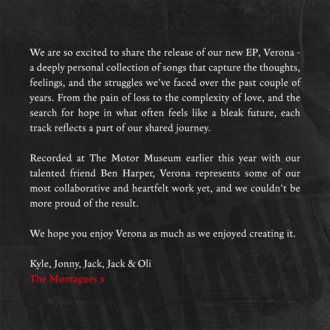 montaguesmusic's tweet image. 🚨VERONA IS OUT🚨
Message from the lads to all ™️