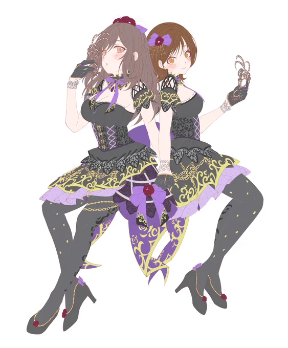 シャニマス6.5th Anniversary LIVE "Chapter 283"お花企画にてイラスト描かせていただきました〜ラフから完成まで保存しておいたので試しに#かりんちゃんあのね 