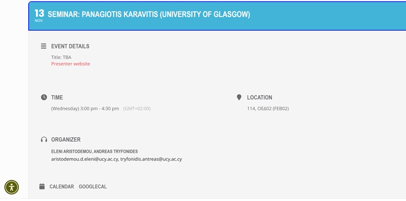 pkarav01's tweet photo. Glad to announce that since the middle of September, I have joined as a visiting scholar @UCyEcon for the next two months. Many thanks to @Kourtellos for this arrangement &amp; my institution @UofGAsbs  for the support. Looking forward to meeting colleagues, &amp; present my work👇 https://t.co/OpSiaFgxrb
