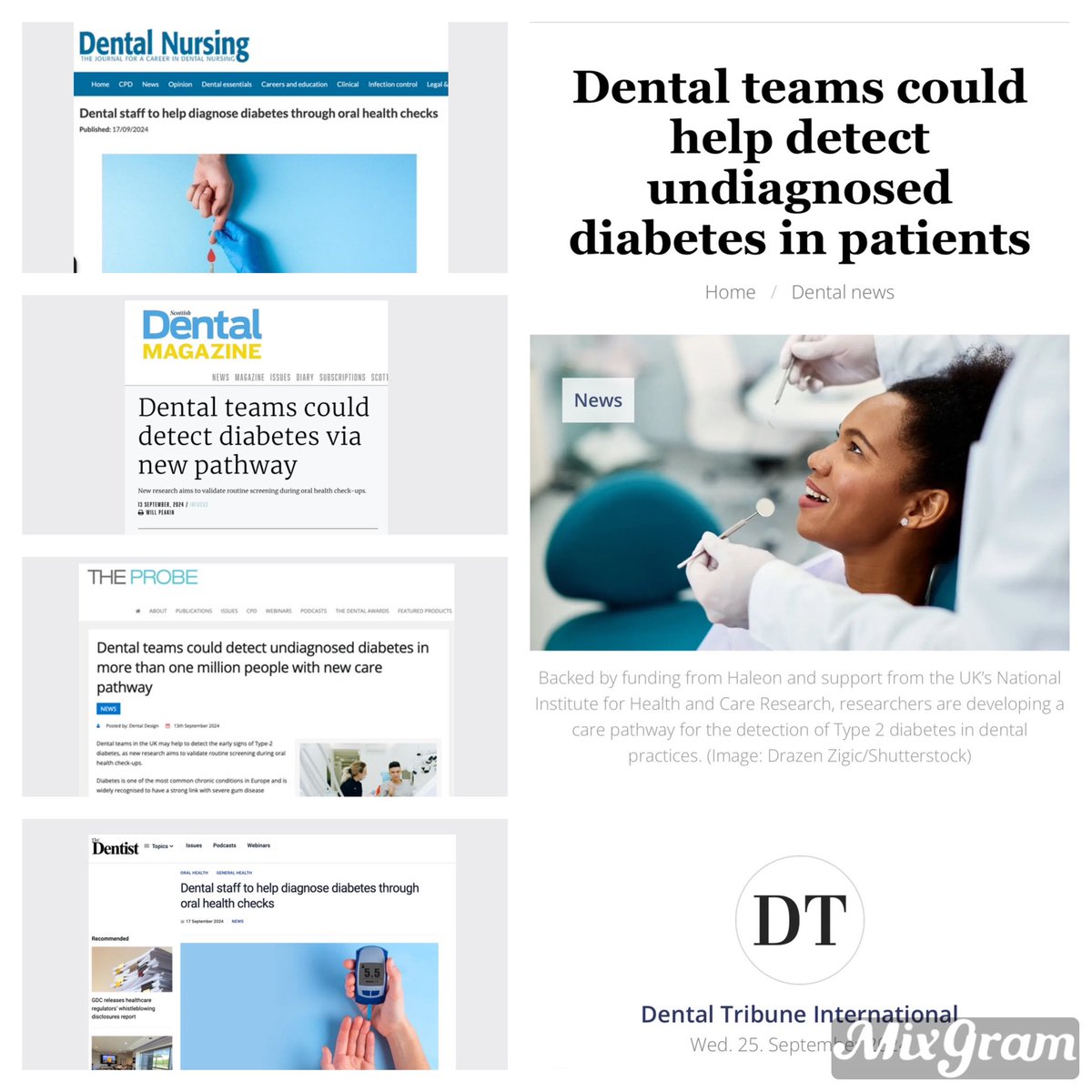 Zehra Yonel (@zehra_yonel) on Twitter photo Great to see such wide coverage of INDICATE-2 across the dental press.
<a href="/TheDentistMag/">TheDentistMag</a> <a href="/DentalTribuneIn/">Dental Tribune Int.</a> <a href="/theprobemag/">The Probe</a> <a href="/ScottishDental/">Scottish Dental 🦷</a> <a href="/DentalNJournal/">Dental Nursing</a> <a href="/unibirmingham/">Uni of Birmingham</a>
Exciting study supported by <a href="/BirminghamBRC/">NIHR Birmingham Biomedical Research Centre</a> and funded by <a href="/Haleon_health/">Haleon</a> Great to see such wide coverage of INDICATE-2 across the dental press.
<a href="/TheDentistMag/">TheDentistMag</a> <a href="/DentalTribuneIn/">Dental Tribune Int.</a> <a href="/theprobemag/">The Probe</a> <a href="/ScottishDental/">Scottish Dental 🦷</a> <a href="/DentalNJournal/">Dental Nursing</a> <a href="/unibirmingham/">Uni of Birmingham</a>
Exciting study supported by <a href="/BirminghamBRC/">NIHR Birmingham Biomedical Research Centre</a> and funded by <a href="/Haleon_health/">Haleon</a>