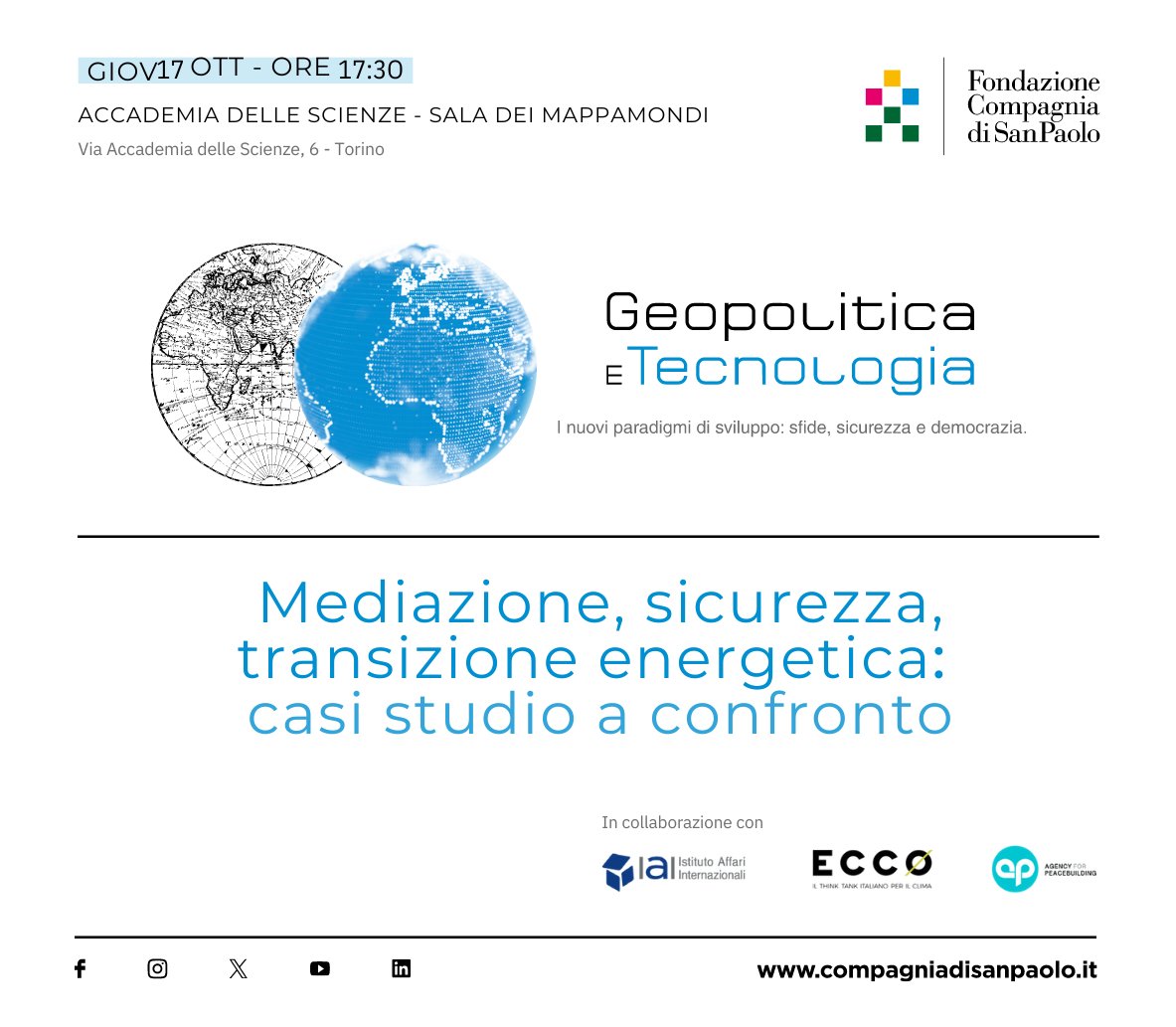 "Mediation, Security, and Energy Transition: a look at case studies" 🔍

🗓️ 17 Oct, 5:30 PM
📍 Accademia delle Scienze, Turin
Join us to explore the link between geopolitics &amp; tech

👉 Info &amp; sign up here: peaceagency.org/event/mediazio…