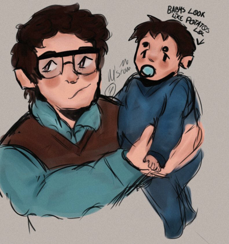 0HMYWEARYS0UL's tweet photo. https://t.co/f7R21Koq3j

Baby Jasper lil funky potato and Ford, this came out cute though gahh. https://t.co/xo1W6mC1zK