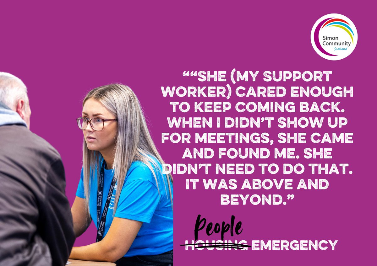SimonCommScot's tweet photo. The housing emergency is no longer just about homes; it’s a people emergency.
To support our Safe Places, Support and Hope appeal, please visit; https://t.co/d7ZHIF0b83
#safeplaces #support #hope #homelessness #charity #scotland https://t.co/7DRyRikeQg