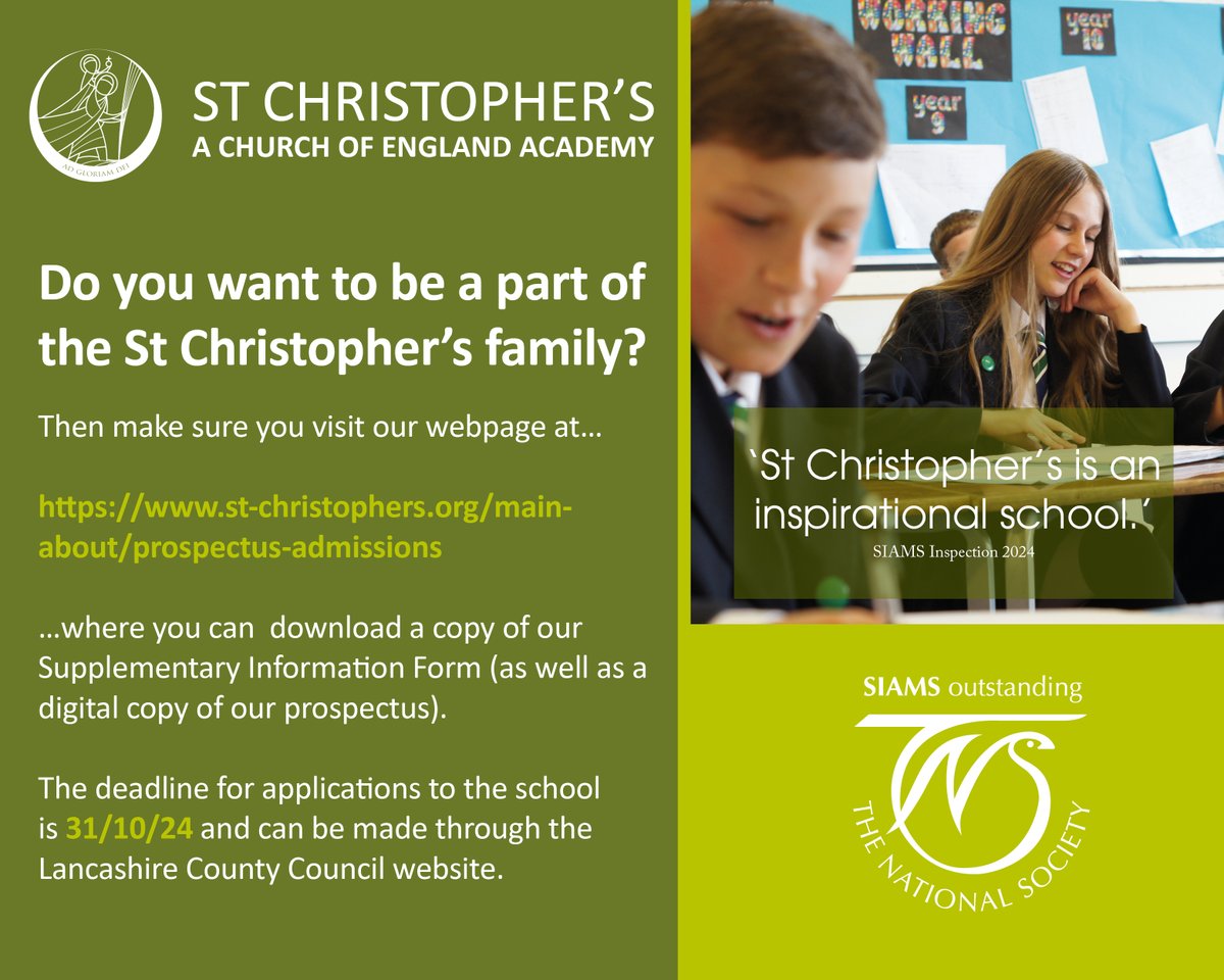 St Christophers CE High School tweet media