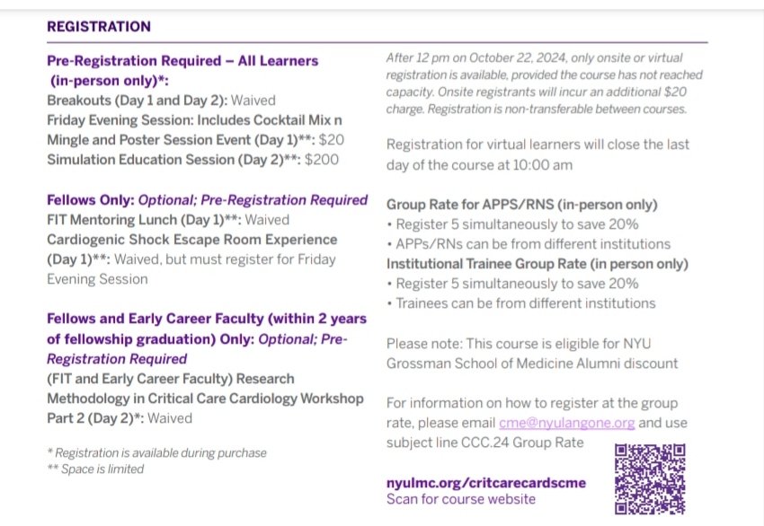 ACVCPresident (@acvcpresident) on Twitter photo In 3 weeks starts traditional NYU <a href="/nyulangone/">NYU Langone Health</a> #criticalcare symposium organized by <a href="/carlosalviar/">Carlos L. Alviar MD, FACC</a> <a href="/JasonKatzMD/">Jason N. Katz</a> <a href="/AniaCoats/">Ania Coats</a>
I am so happy that <a href="/escardio/">European Society of Cardiology</a> #ACVC_ESC is part of this year's faculty and extremely proud of this collaboration
⚠️ #ACVC_ESC members get more 🔥
✅ Special In 3 weeks starts traditional NYU <a href="/nyulangone/">NYU Langone Health</a> #criticalcare symposium organized by <a href="/carlosalviar/">Carlos L. Alviar MD, FACC</a> <a href="/JasonKatzMD/">Jason N. Katz</a> <a href="/AniaCoats/">Ania Coats</a>
I am so happy that <a href="/escardio/">European Society of Cardiology</a> #ACVC_ESC is part of this year's faculty and extremely proud of this collaboration
⚠️ #ACVC_ESC members get more 🔥
✅ Special