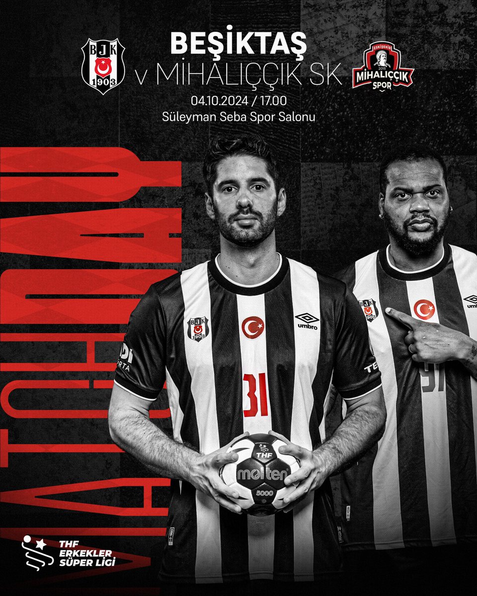#BeşiktaşınMaçıVar 🤾🏻‍♂️

🏆 Hentbol Süper Lig 6. Hafta

🆚 Mihalıççık Spor
📍 Süleyman Seba Spor Salonu
🕔 17.00
📺 THF YouTube