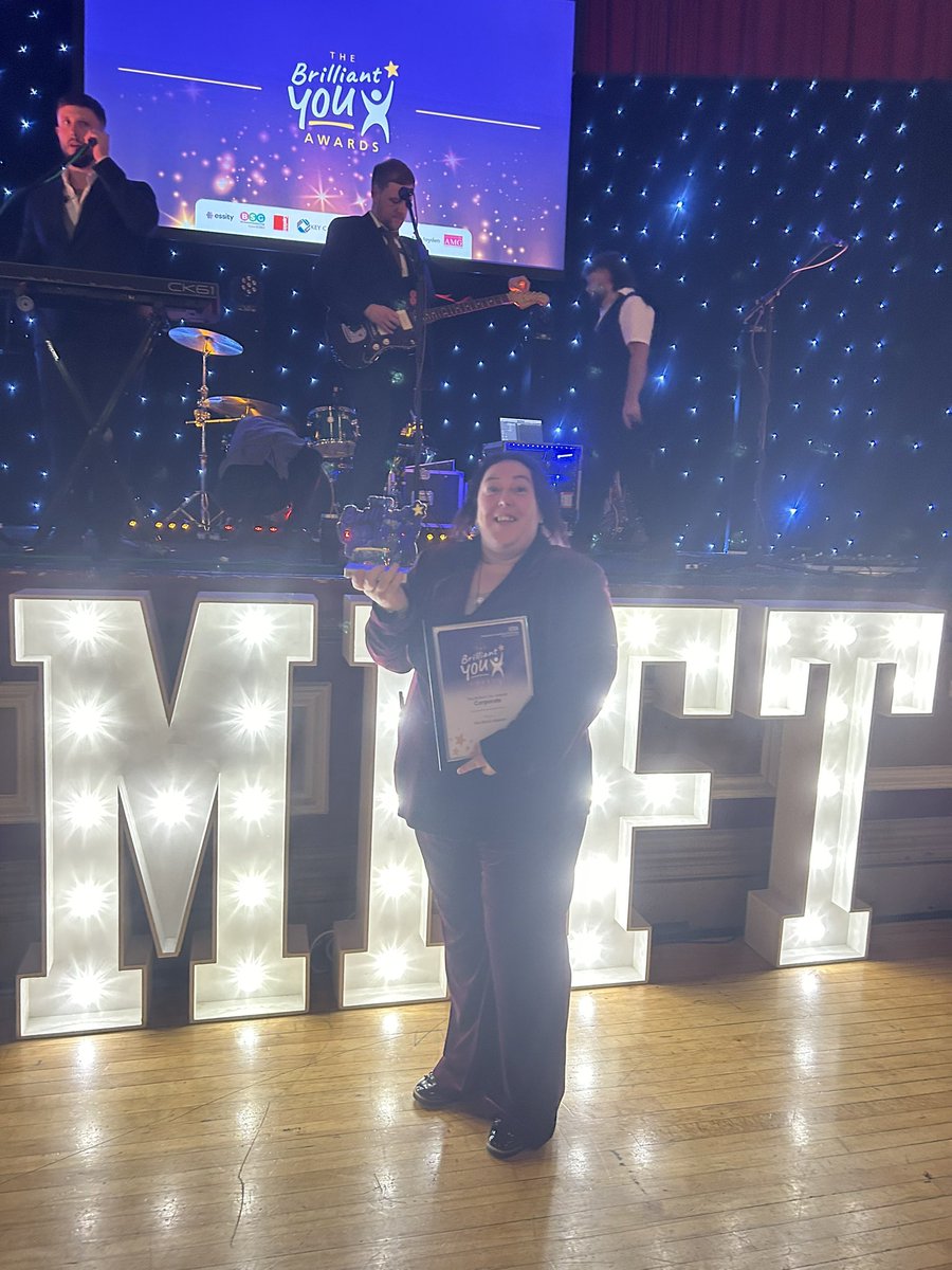 Very grateful for being invited to the #BrilliantYouMPFT awards to celebrate the deserving winners. Our own Michelle won an award as part of the admin network and their fantastic work!
