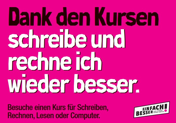kantonaargau's tweet photo. Der Kanton Aargau offeriert bis Ende 2028 weiterhin Bildungsgutscheine für den Besuch von Grundkompetenzkursen. 
https://t.co/8EDKnSBjlb

Bild: © Schweizer Dachverband Lesen und Schreiben, Jannuzzi Smith, Lamone https://t.co/NnfMb7Qke0
